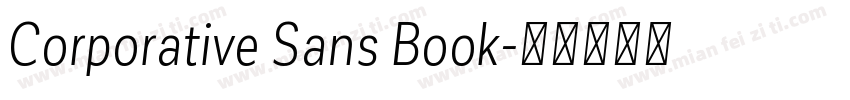 Corporative Sans Book字体转换